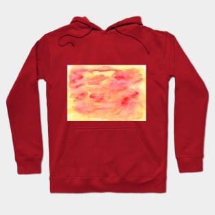 Watercolor background colored, yellow and red. Art decoration, sketch. Illustration hand drawn modern Hoodie